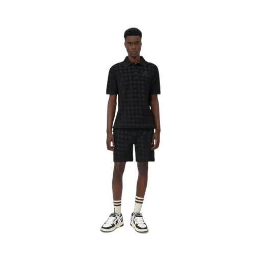 Ma Quad Toweling Polo - Black