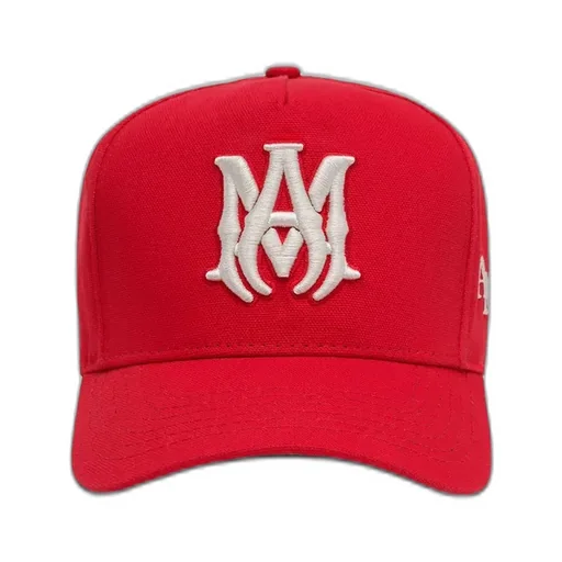 Ma Staggered Amiri Full Canvas Hat - Red