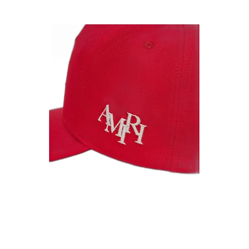 Ma Staggered Amiri Full Canvas Hat - Red