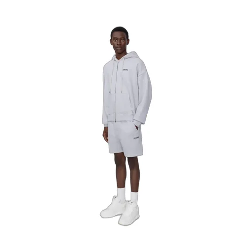Relaxed Pull On Sweatshort - Heather Grey