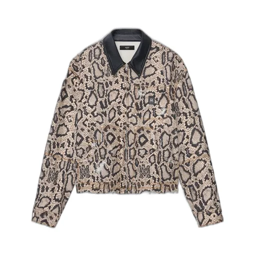 Snake Denim Work Jacket - Sand