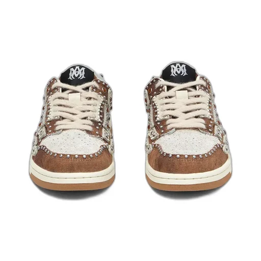 Stud Skel Top Low - Dark Brown
