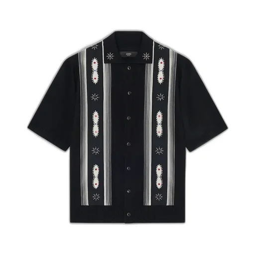 Stud Stripe Shirt - Black