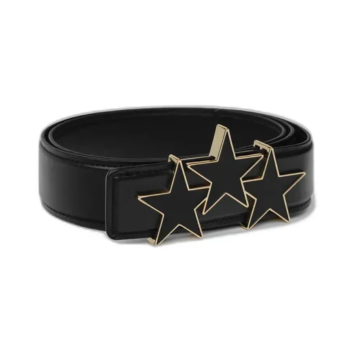 Three Star 4 Cm Belt - Black