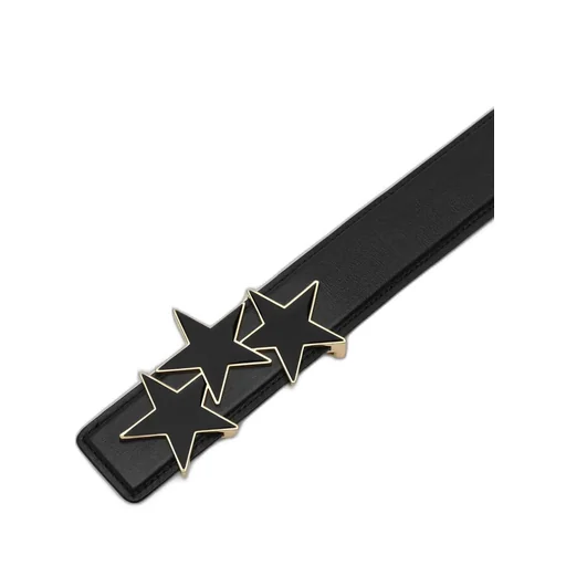 Three Star 4 Cm Belt - Black