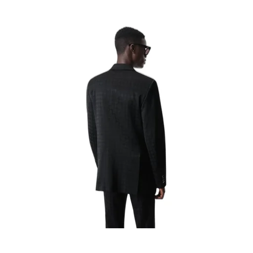Tonal Ma Quad Double-Breasted Blazer - Black