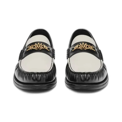 Two Tone Ma Chain Loafer - Black