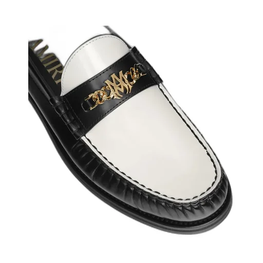 Two Tone Ma Chain Loafer - Black