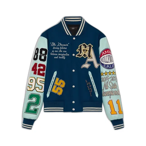 Varsity Patch Jacket - Blue