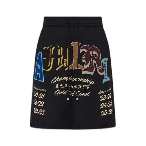 Varsity Patch Short - Black