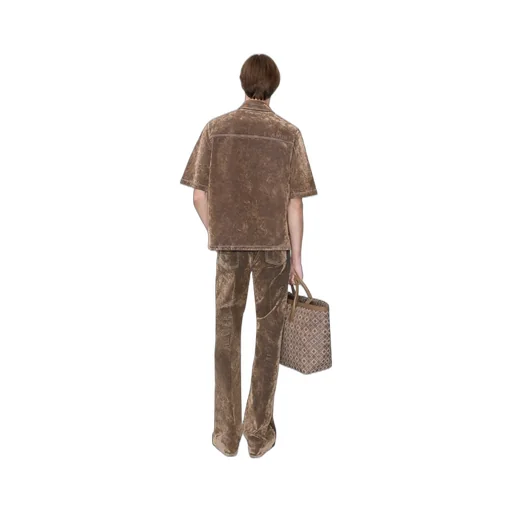 Velvet Camp Shirt - Tan