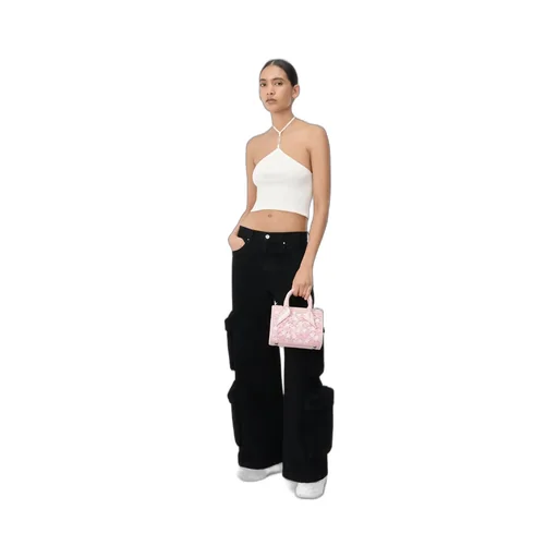Women - Stars Micro Triangle Bag - Pink
