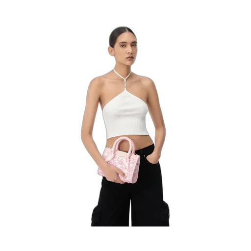 Women - Stars Micro Triangle Bag - Pink