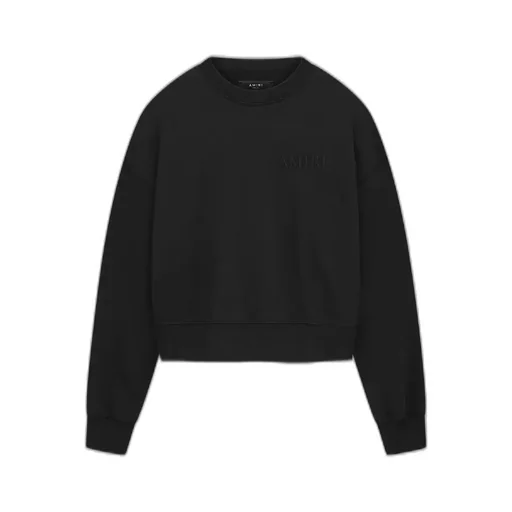 Women - Amiri Embroidered Crew - Black