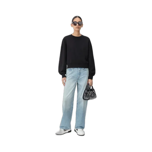 Women - Amiri Embroidered Crew - Black
