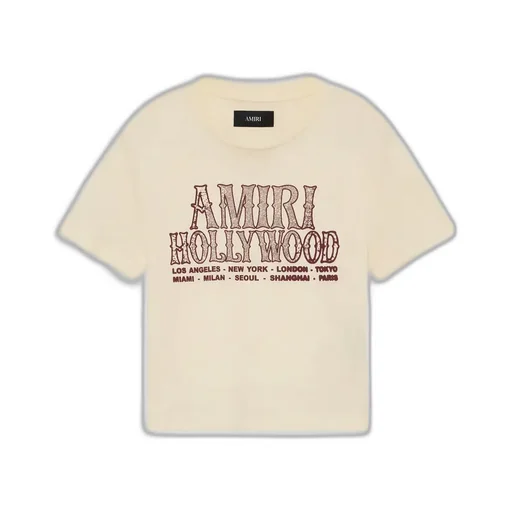 Women - Amiri Hollywood Baby Tee - Linen