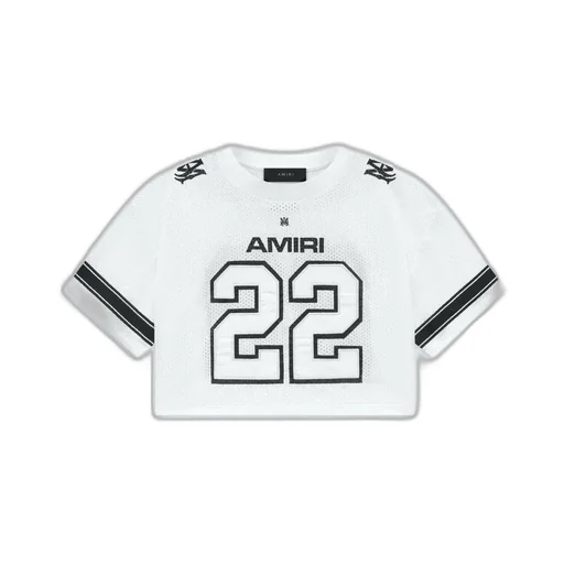 Women- 22 Cropped Mesh Tee - White