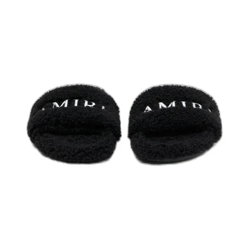 Women - Amiri Shearling Slide - Black
