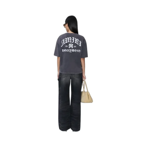 Women - Amiri Hollywood Oversized Tee - Black