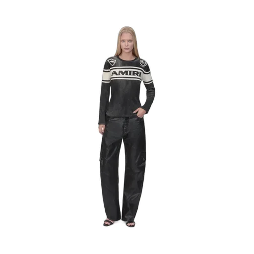 Women - Amiri Sport Long Sleeve Tee - Black