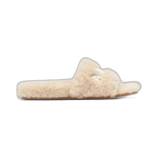 Women - Amiri Shearling Slide - Natural
