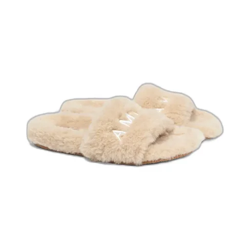 Women - Amiri Shearling Slide - Natural