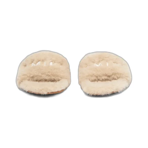 Women - Amiri Shearling Slide - Natural