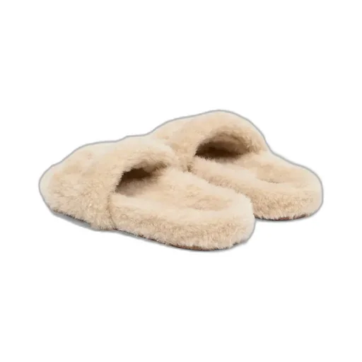 Women - Amiri Shearling Slide - Natural