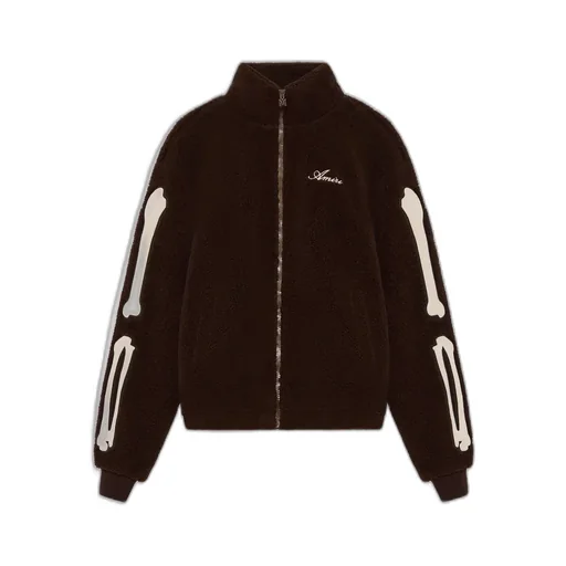 Women - Bones Fleece Jacket - Dark Brown