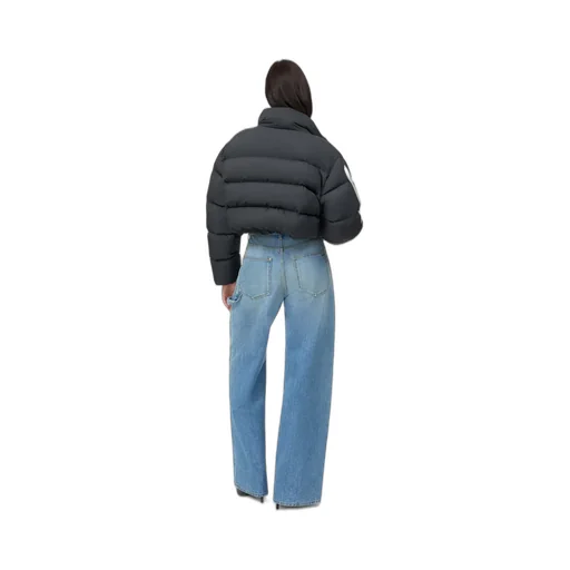 Women - Bones Cropped Down Jacket - Black
