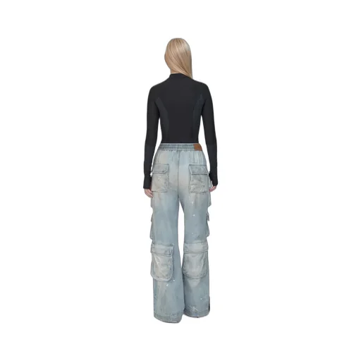 Women - Cargo Jean - Perfect Antique Indigo