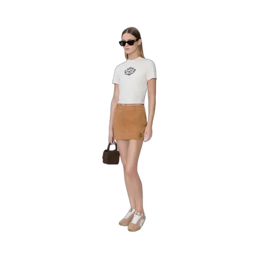 Women - Chateau Crest Baby Tee - Alabaster