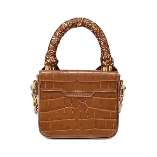 Women - Croc Embossed Micro Ma Bag - Malt