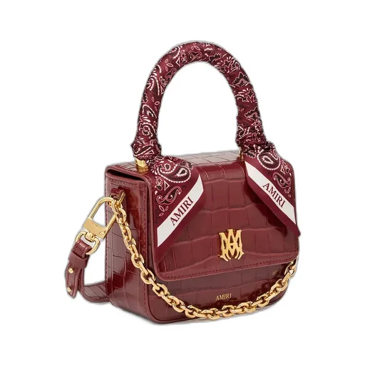 Women - Croc Embossed Micro Ma Bag - Wine