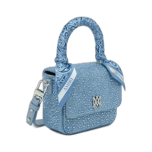 Women - Crystal Denim Micro Ma Bag - True Blue