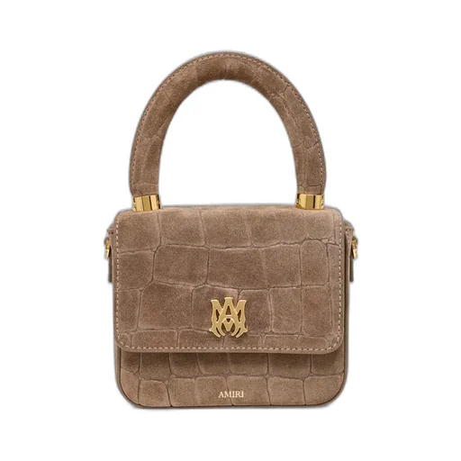 Women - Croc Suede Micro Ma Bag - Dark Brown