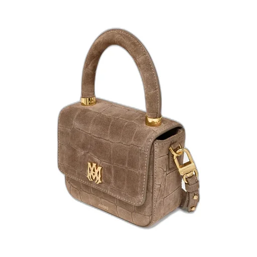 Women - Croc Suede Micro Ma Bag - Dark Brown