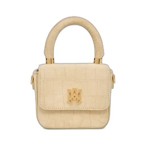 Women - Croc Suede Nano Ma Bag - Taupe