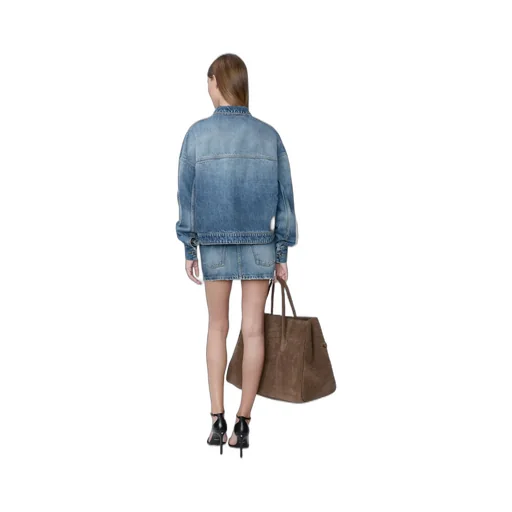 Women - Denim Carpenter Mini Skirt - Classic Antique Indigo