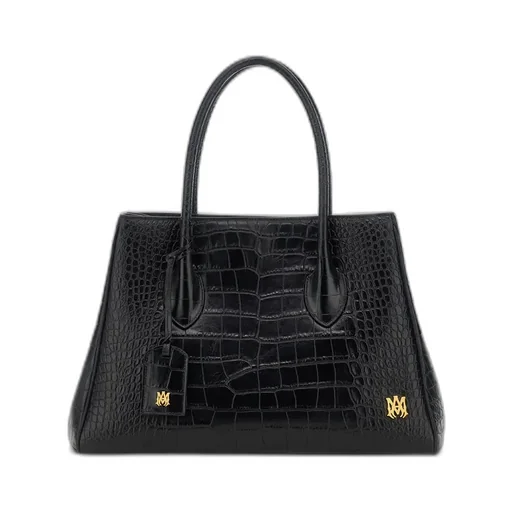 Women - Embossed Croc Honey 40 Tote - Black