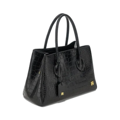 Women - Embossed Croc Honey 40 Tote - Black