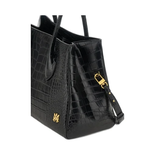 Women - Embossed Croc Honey 40 Tote - Black