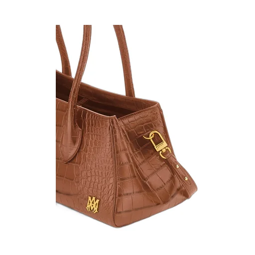 Women - Embossed Croc Honey 40 Shoulder - Whisky