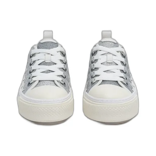 Women - Glitter Stars Court Low - Silver