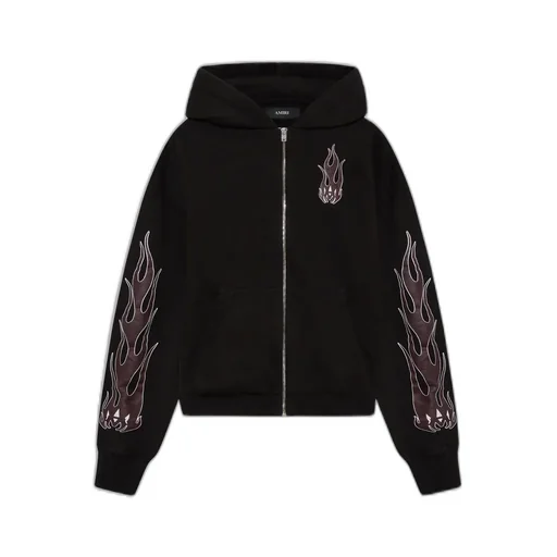 Women - Ma Flames Zip Hoodie - Black