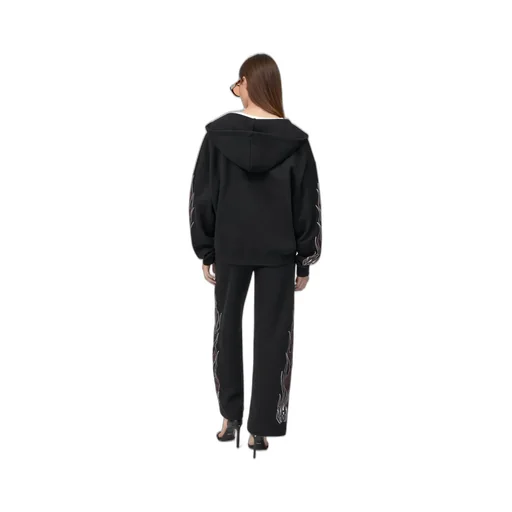 Women - Ma Flames Zip Hoodie - Black