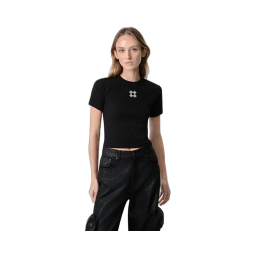 Women - Ma Quad Baby Tee - Black