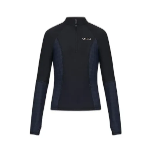 Women - Ma Quad Long Sleeve Zip Top - Black
