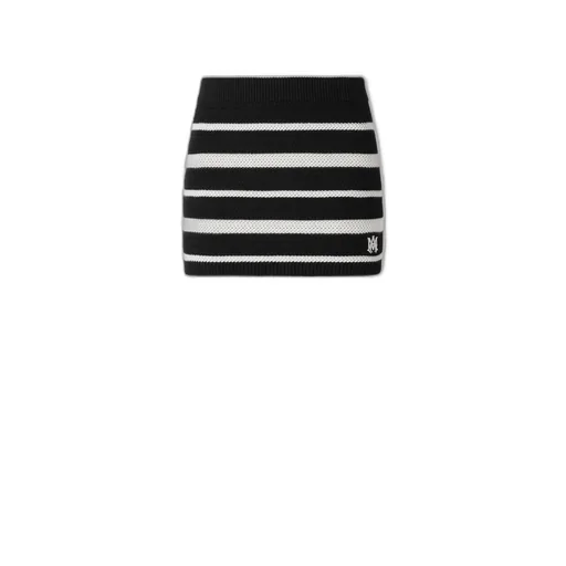 Women - Ma Striped Mini Skirt - Black
