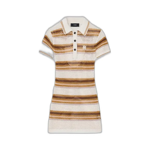 Women - Ma Stripe Polo Mini Dress - Alabaster
